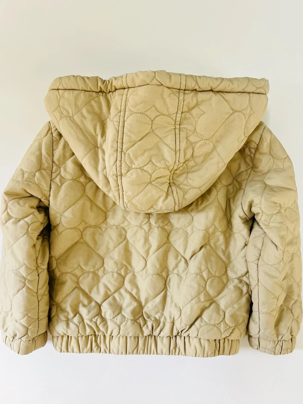 Old Navy Quilted Sherpa-Lined Hooded Jacket - British Khaki size 5T